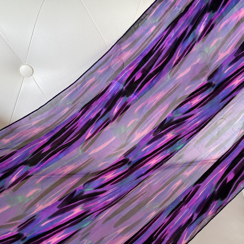 Elegant Purple Scarf - Picture 5 of 10